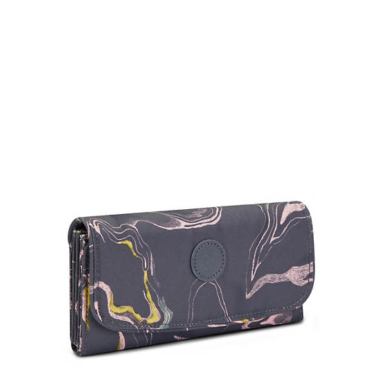 Kipling Money Land Printed Snap Wallet Pung Grå | DK 2182MQ